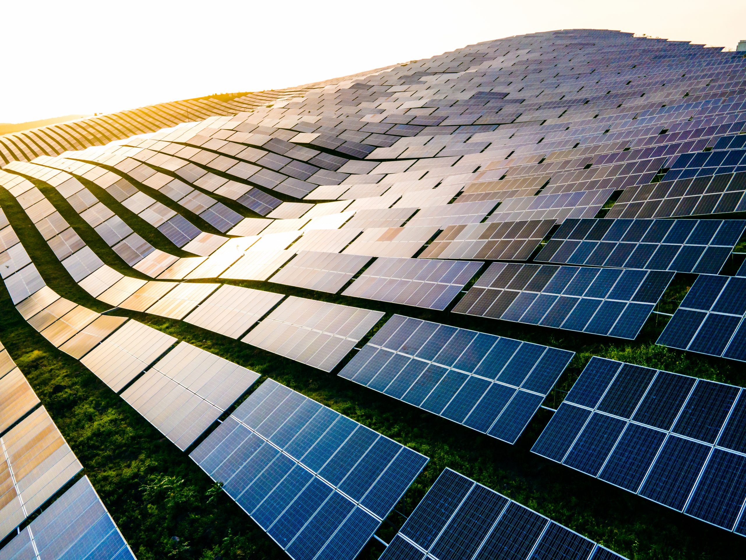 Aerial View Solar Panel